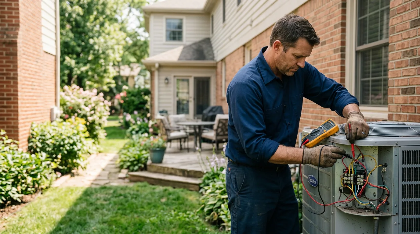 HVAC technician working near North Spring, WV